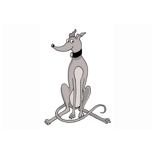 Classic Womens Crewneck T-shirt - Grey Greyhound