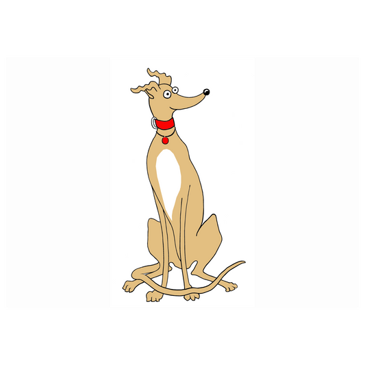 Classic Womens Crewneck T-shirt - Light Tan Greyhound