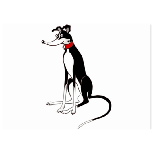 Classic Womens Crewneck T-shirt - Tuxedo Greyhound