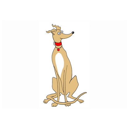Classic Womens Crewneck T-shirt - Light Tan Greyhound