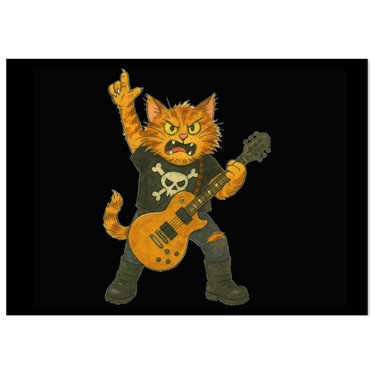 Rockstar Cat Classic Women’s T-Shirt – Nine Lives of Destruction