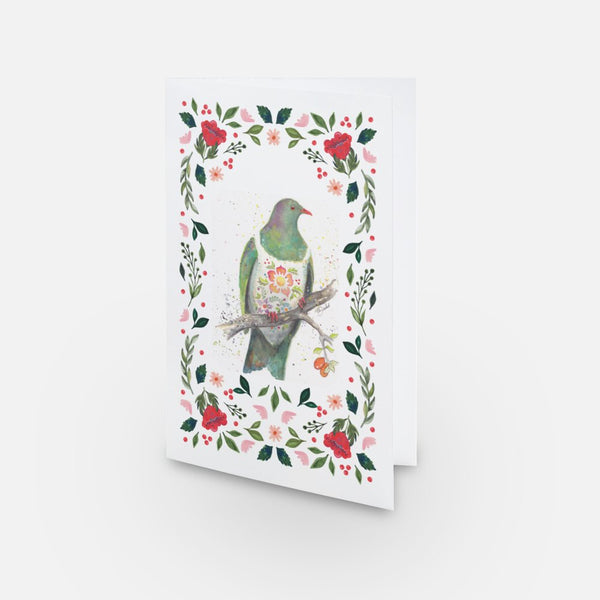 Christmas Card - Kereru (native wood pigeon)